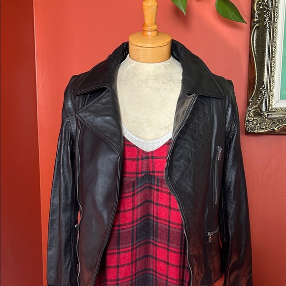 Zara Red and Dark Grey Plaid Maxi Dress - Picture 7 of 8